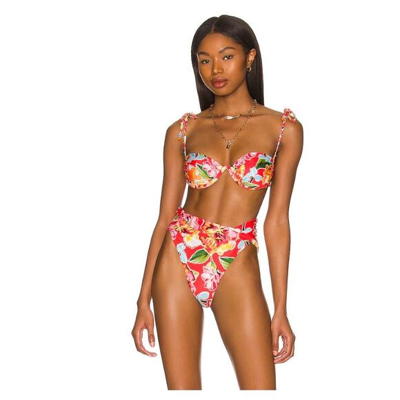 Agua Bendita x Revolve Lily Blossom Bottom Size M NWT - Picture 2 of 6